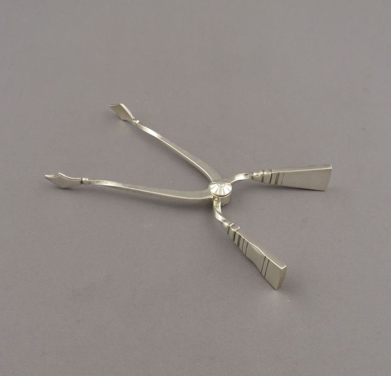 Georg Jensen Parallel Sterling Sugar Nips - JH Tee Antiques