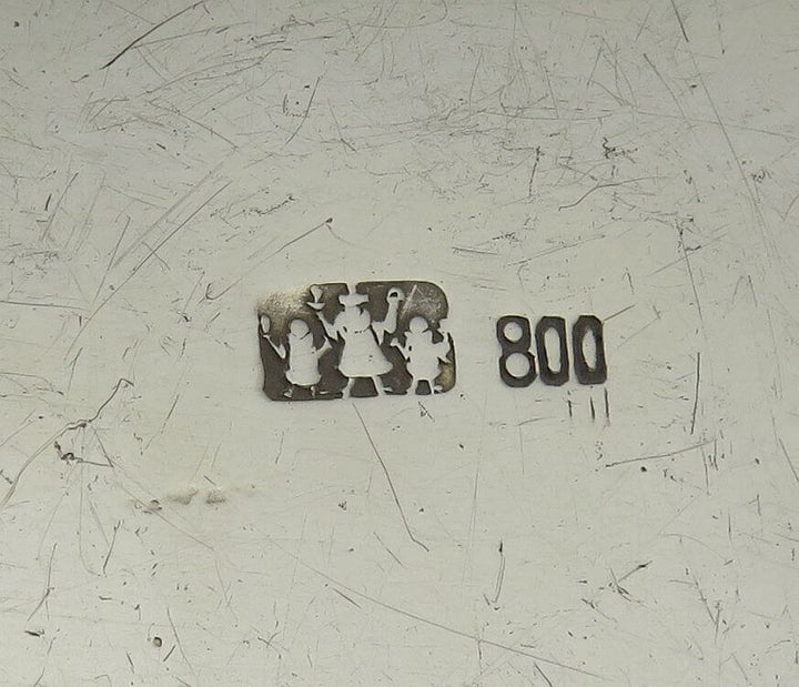 German Silver Tobacco Box - JH Tee Antiques