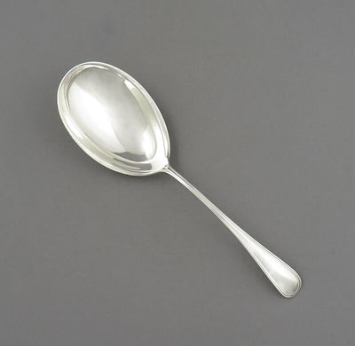 Saxon Pattern Sterling Silver Berry Spoon - JH Tee Antiques