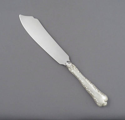 Birks Louis XV Sterling Silver Cake Knife - JH Tee Antiques