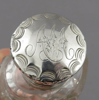 Antique Sterling Silver Perfume Bottle - JH Tee Antiques