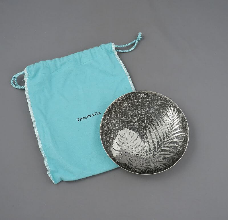 Tiffany Sterling Silver Leaf Dish - JH Tee Antiques