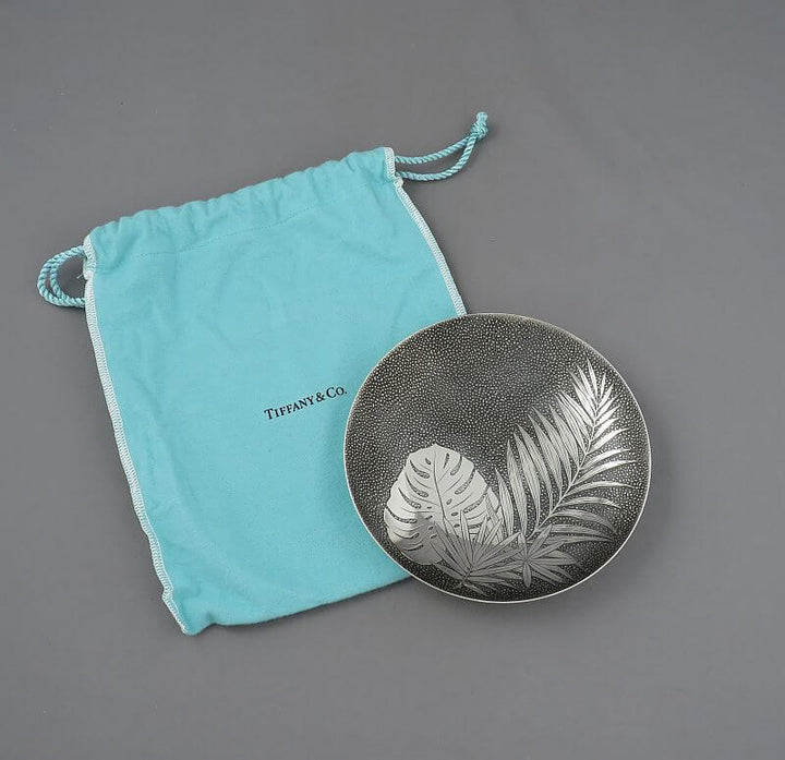 Tiffany Sterling Silver Leaf Dish - JH Tee Antiques