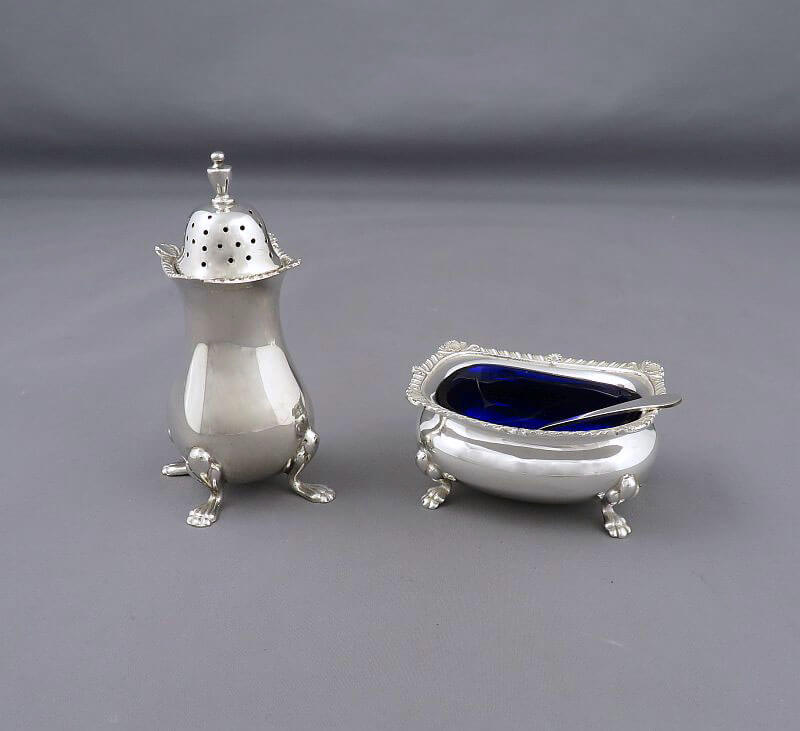 Birks Sterling Silver Salt and Pepper - JH Tee Antiques