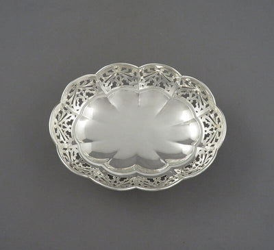 English Sterling Silver Candy Dish - JH Tee Antiques