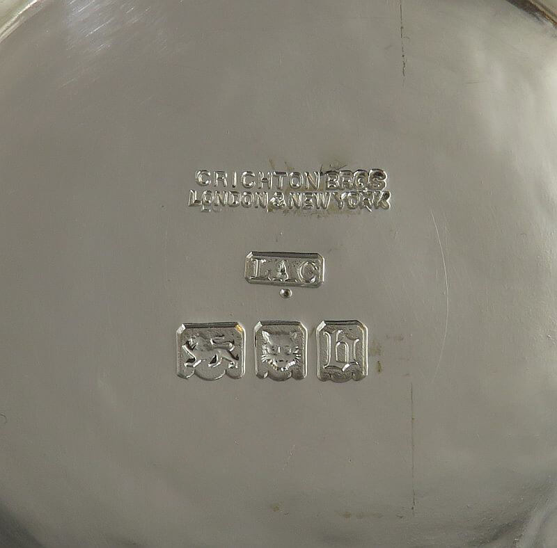 Pair of George V Silver Footed Bowls - JH Tee Antiques