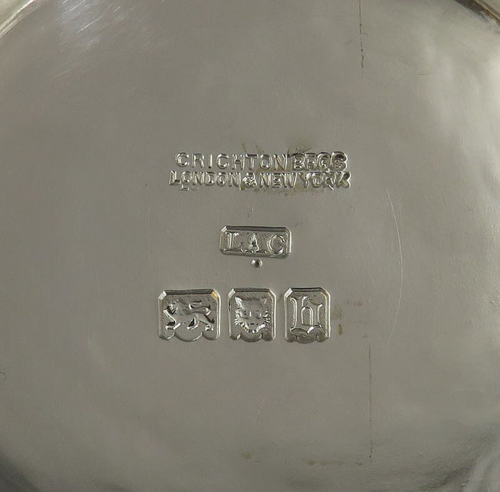 Pair of George V Silver Footed Bowls - JH Tee Antiques