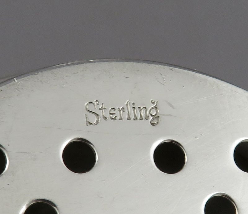 Massive Sterling Silver and Cut Glass Cocktail Shaker - JH Tee Antiques