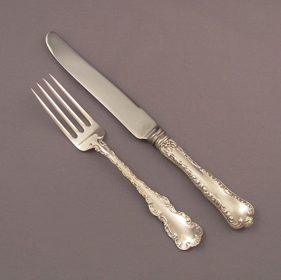 Birks Louis XV Pattern Sterling Flatware Service for 12 - JH Tee Antiques