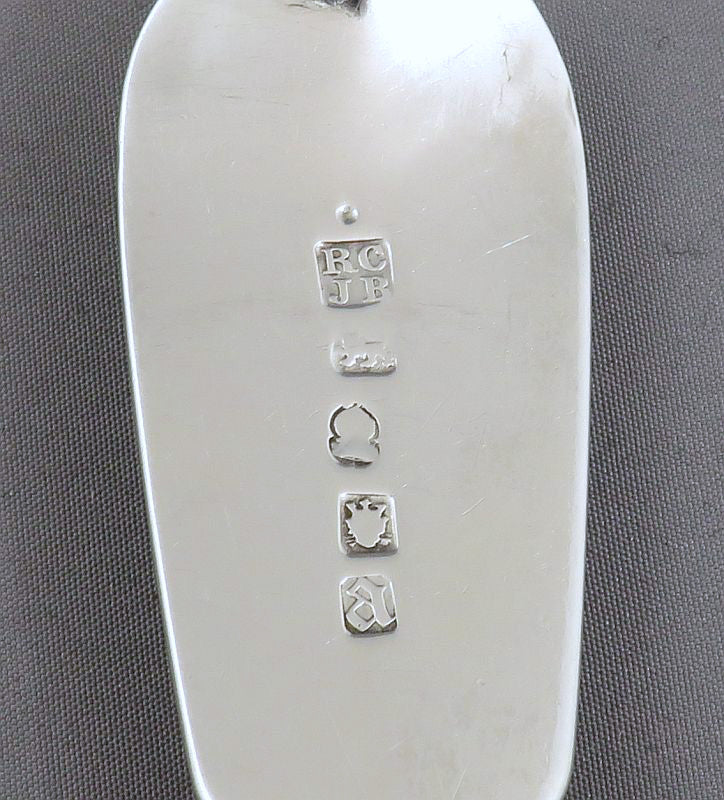 English Provincial Silver Tablespoon York - JH Tee Antiques