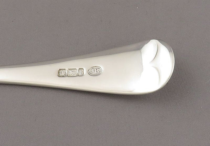6 Victorian Silver Old English Pattern Tablespoons - JH Tee Antiques