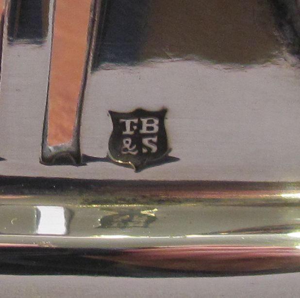 Edwardian Silver &amp; Mahogany Tea Tray - JH Tee Antiques