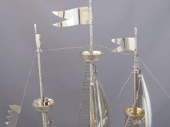 Spanish Sterling Silver Nef - JH Tee Antiques