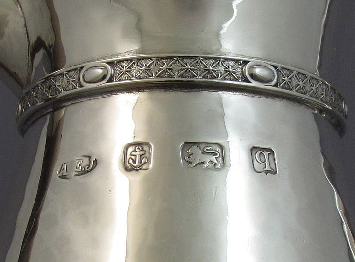 AE Jones Silver Coffee Pot - JH Tee Antiques