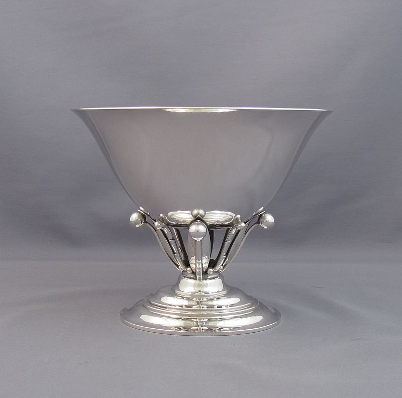 Georg Jensen Silver Bowl No 6 - JH Tee Antiques