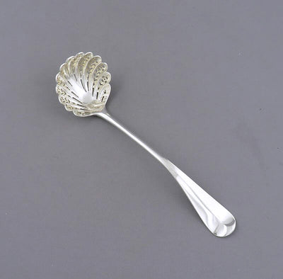 Victorian Silver Sugar Casting Ladle - JH Tee Antiques