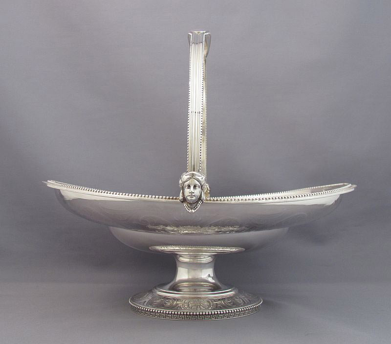 Tiffany Sterling Silver Cake Basket - JH Tee Antiques