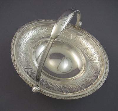 Tiffany Sterling Silver Cake Basket - JH Tee Antiques
