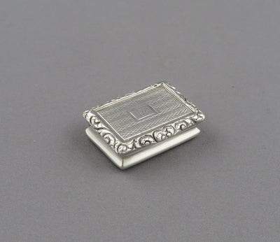 George IV Sterling Silver Vinaigrette - JH Tee Antiques