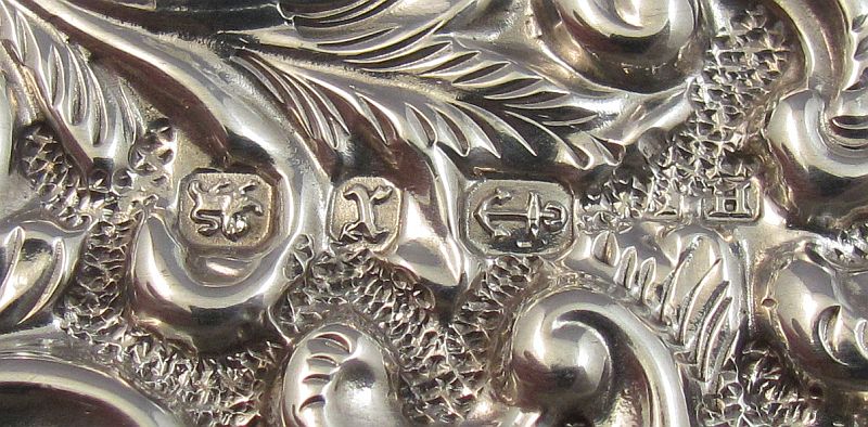 Victorian Silver Repoussé Card Case - JH Tee Antiques