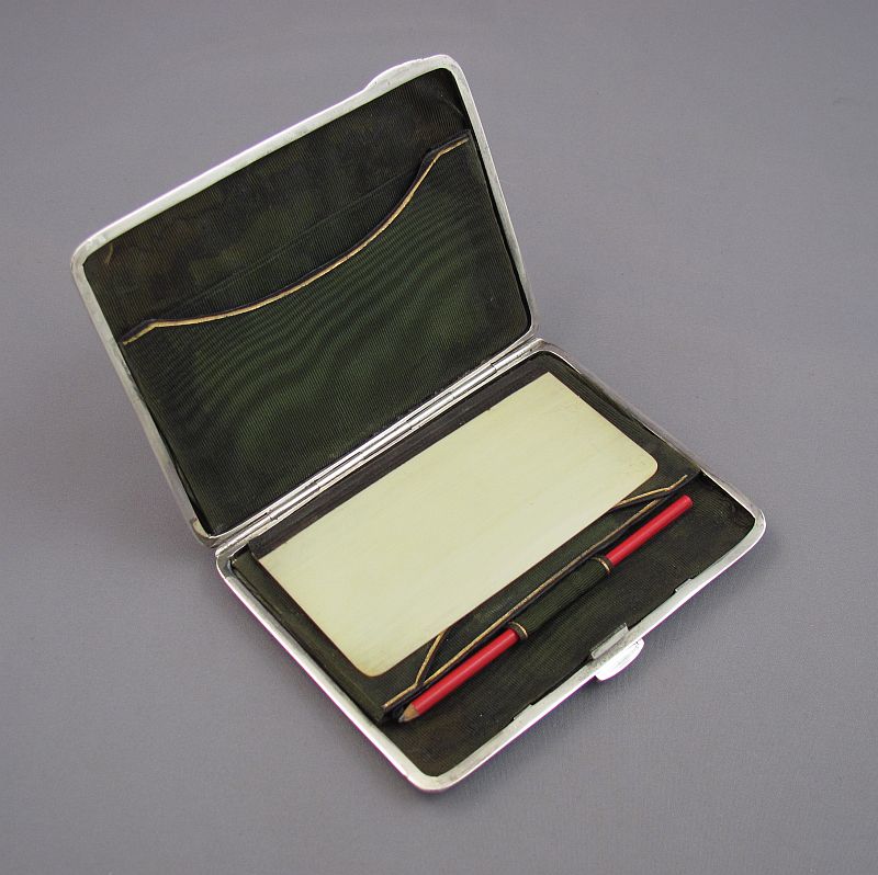 Victorian Silver Repoussé Card Case - JH Tee Antiques