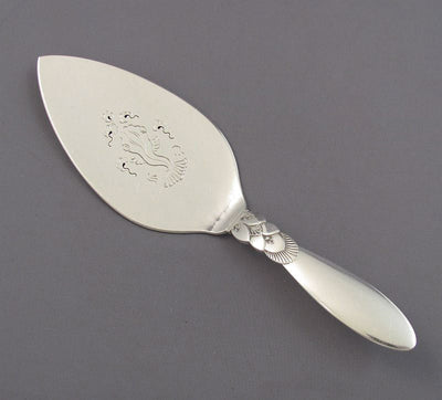 Georg Jensen Cactus Pattern Pastry Server - JH Tee Antiques