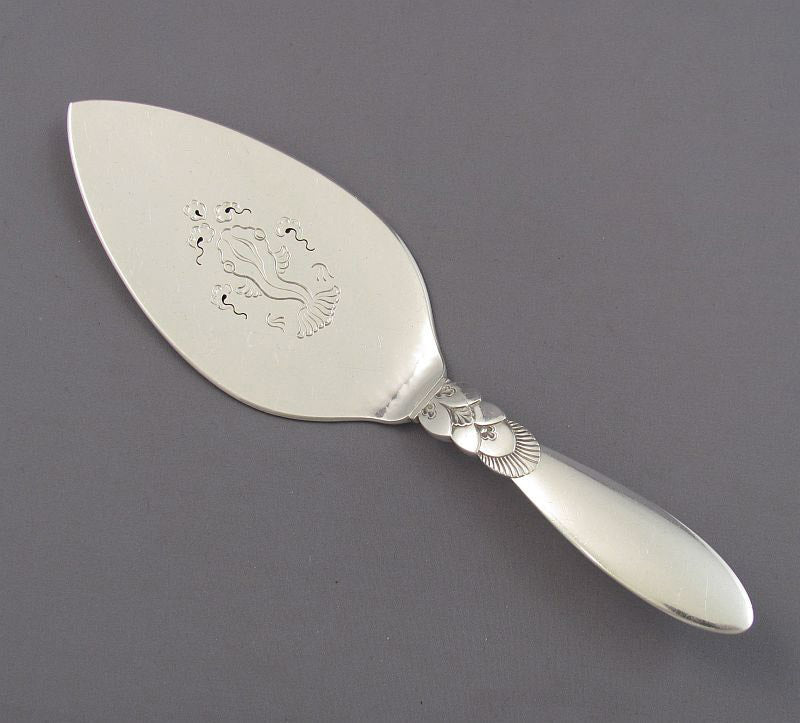 Georg Jensen Cactus Pattern Pastry Server - JH Tee Antiques