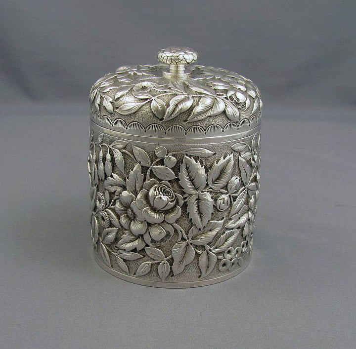 Tiffany Sterling Dressing Table Box - JH Tee Antiques