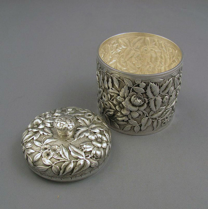Tiffany Sterling Dressing Table Box - JH Tee Antiques