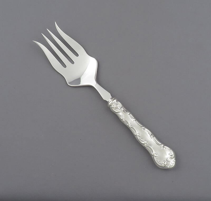 Birks Pompadour Pattern Serving Fork - JH Tee Antiques