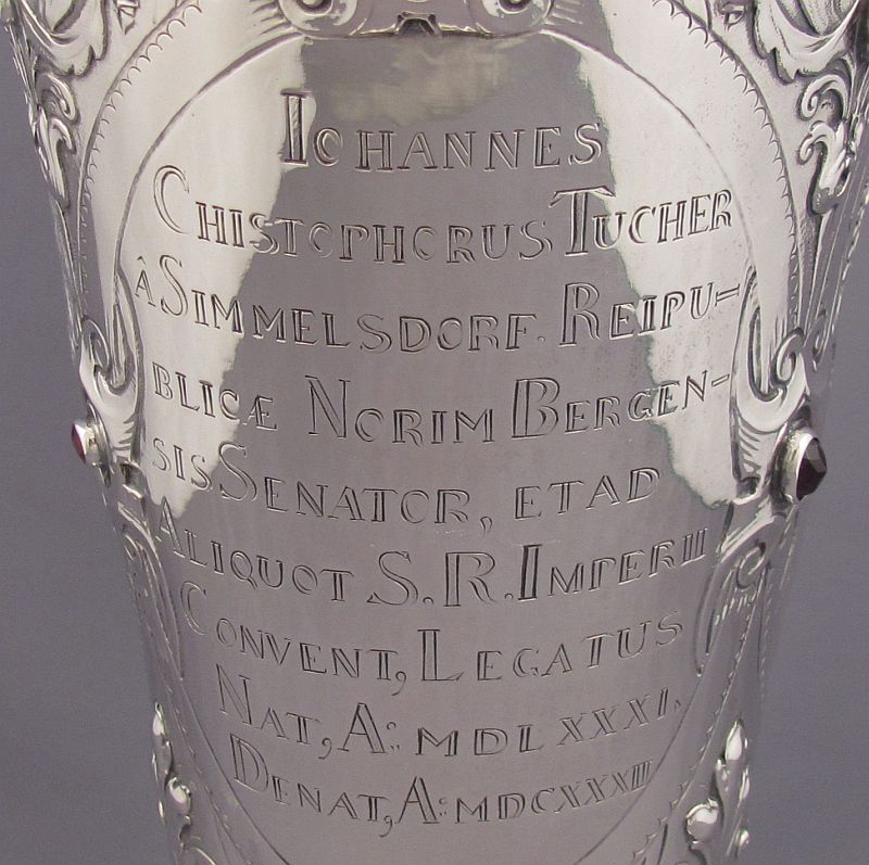 German Silver Historismus Vase - JH Tee Antiques