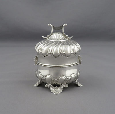 Victorian Sterling Silver String Box - JH Tee Antiques