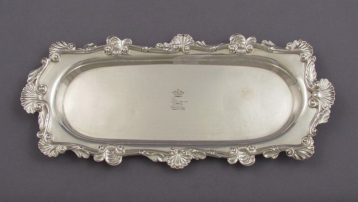 Victorian Silver Candle Snuffer &amp; Tray - JH Tee Antiques