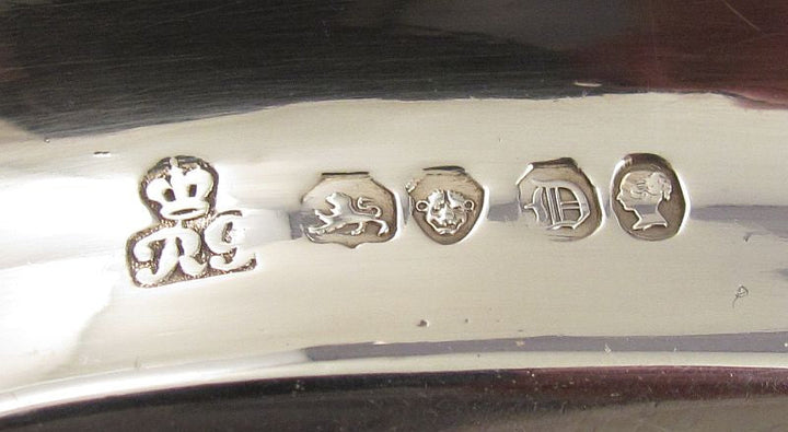 Victorian Silver Candle Snuffer &amp; Tray - JH Tee Antiques