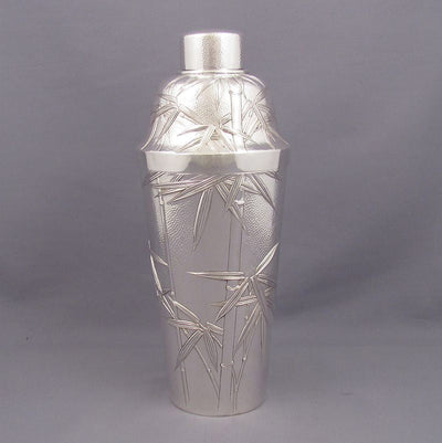 Japanese Sterling Silver Cocktail Shaker - JH Tee Antiques