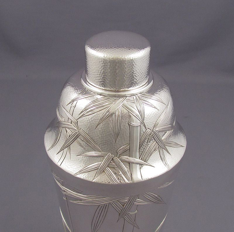 Japanese Sterling Silver Cocktail Shaker - JH Tee Antiques