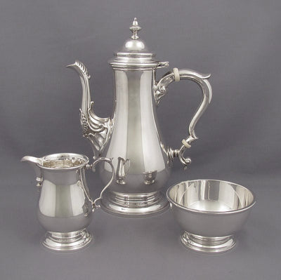 Birks Sterling Silver Coffee Set - JH Tee Antiques