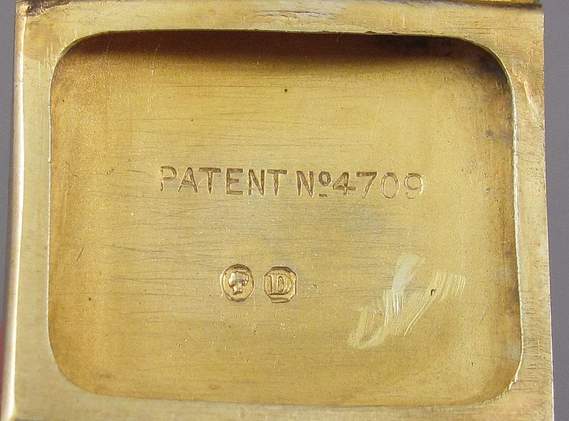 Victorian Silver Vesta Sovereign Stamp Case - JH Tee Antiques