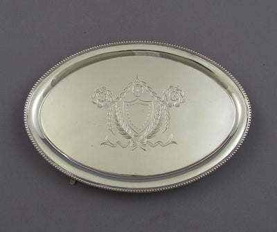 Edwardian Silver Teapot Stand - JH Tee Antiques