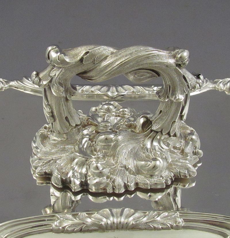 Pair of Victorian Silver Entree Dishes - JH Tee Antiques