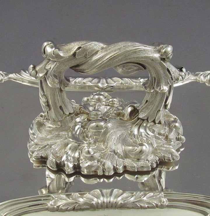 Pair of Victorian Silver Entree Dishes - JH Tee Antiques