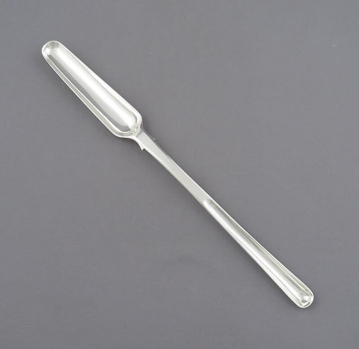Georgian Fiddle Pattern Silver Marrow Scoop - JH Tee Antiques