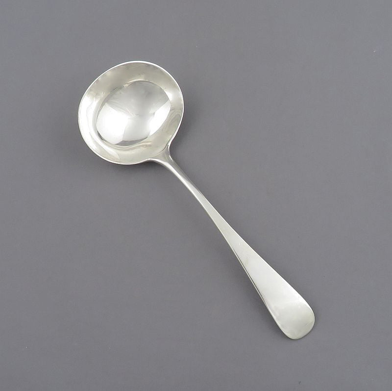 Old English Pattern Silver Gravy Ladle - JH Tee Antiques