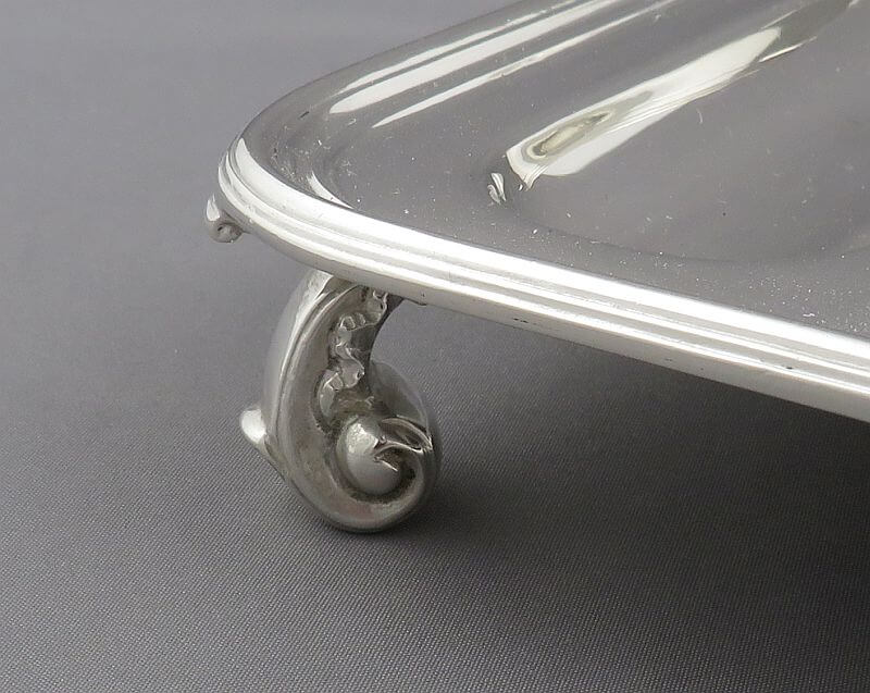 English Sterling Silver Inkstand - JH Tee Antiques
