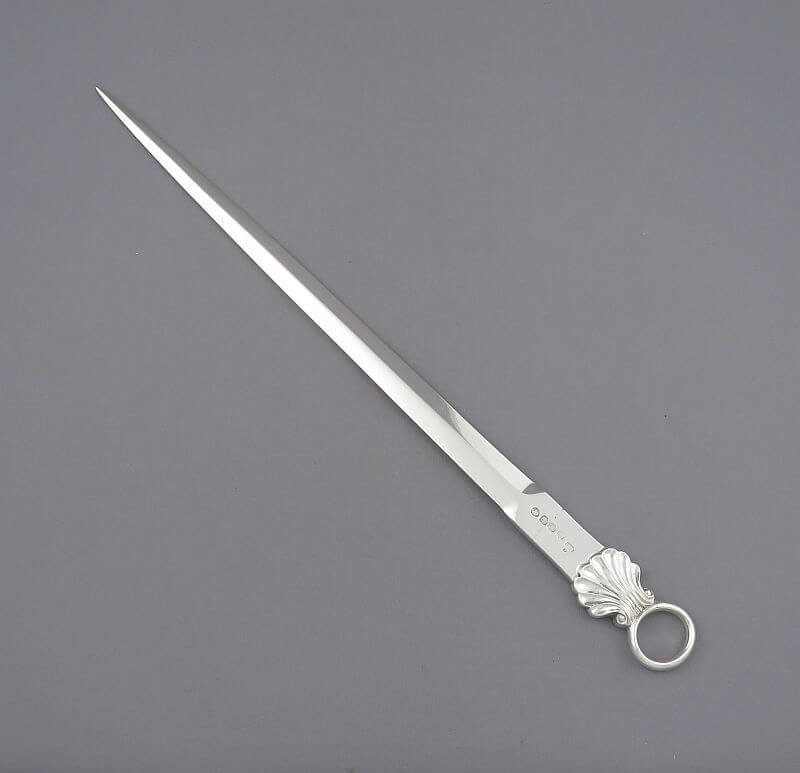 George III Silver Meat Skewer - JH Tee Antiques