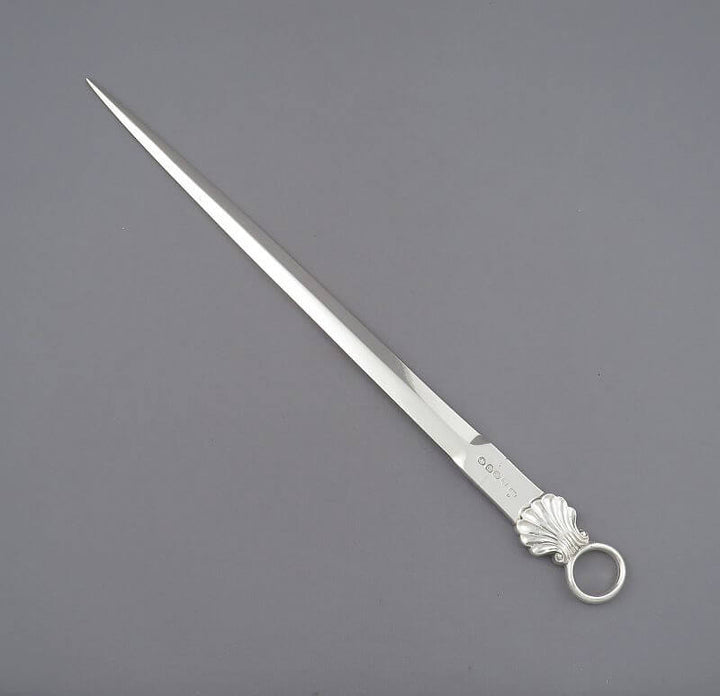 George III Silver Meat Skewer - JH Tee Antiques