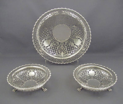 Edwardian Silver Table Garniture - JH Tee Antiques