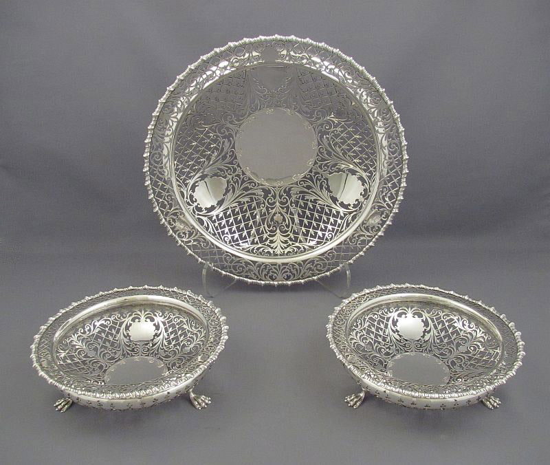 Edwardian Silver Table Garniture - JH Tee Antiques