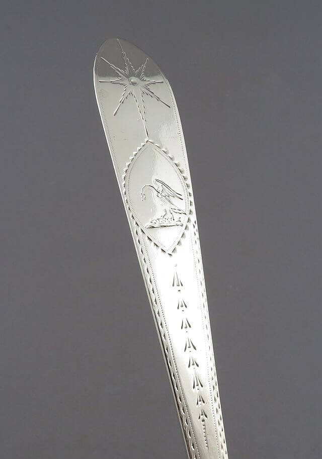 Irish Silver Soup Ladle - JH Tee Antiques