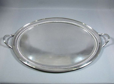 English Sterling Silver Tea Service and Tray - JH Tee Antiques